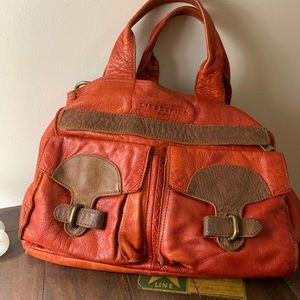 Liebeskind Satchel Rust Orange and Brown. Super soft leather. Good condition.